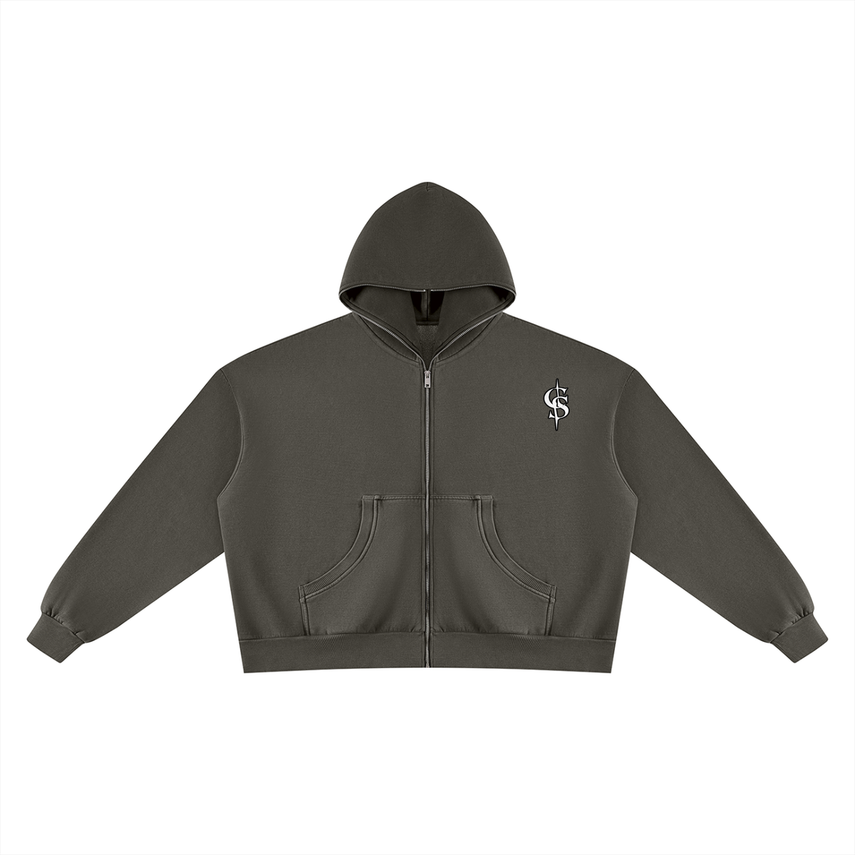 Corrupted Sinister Unisex Vintage Wash Fleece Boxy Hoodie