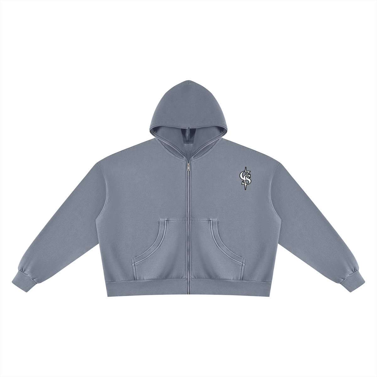 Corrupted Sinister Unisex Vintage Wash Fleece Boxy Hoodie