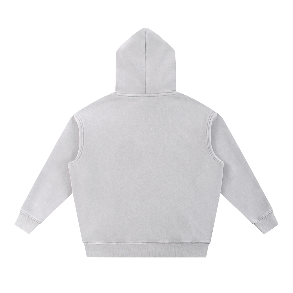 Corrupted Sinister Snow Wash Fleece Oversize Hoodie