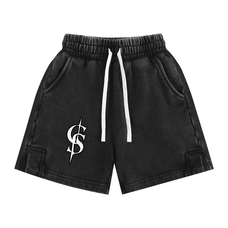 Corrupted Sinister Snow Washed Kids' Shorts