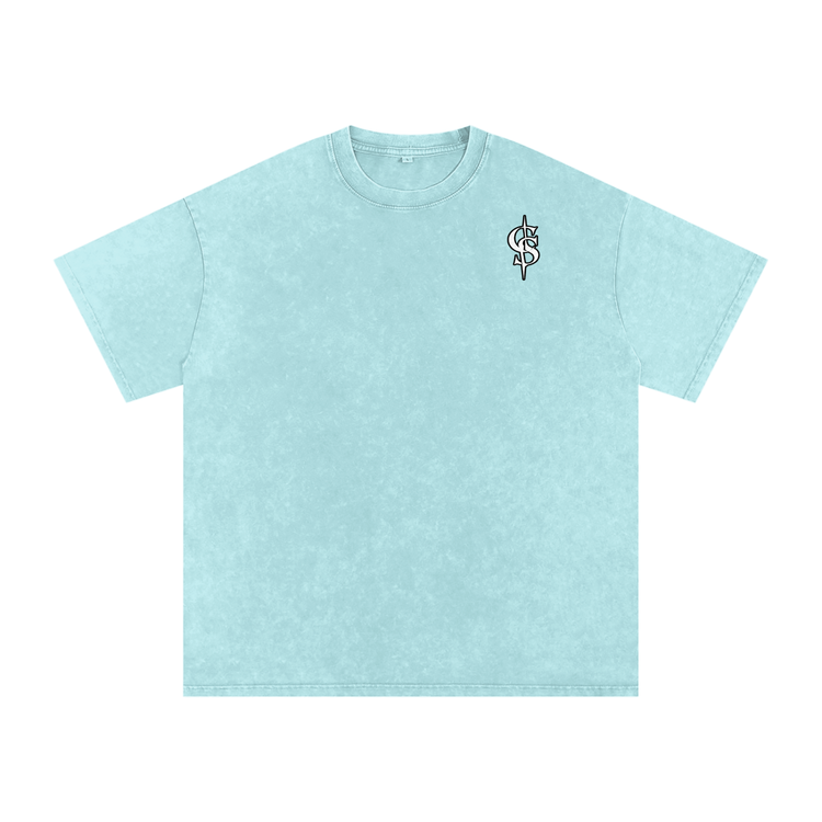 Corrupted Sinister Snow Washed Oversized Cotton T-Shirt