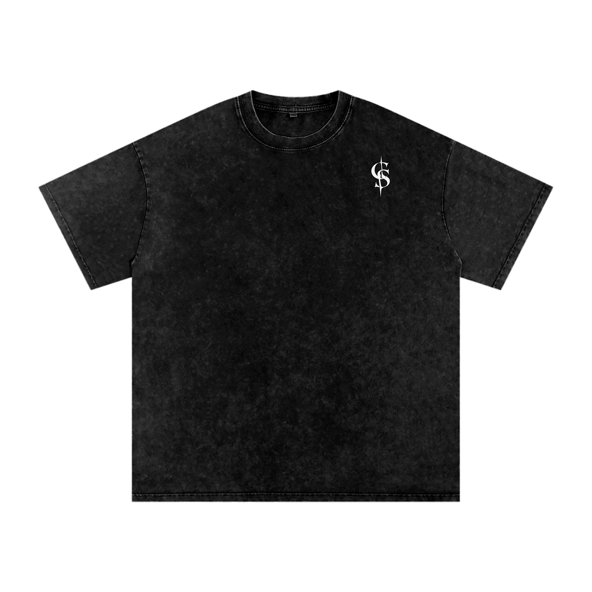 Corrupted Sinister Snow Washed Oversized Cotton T-Shirt