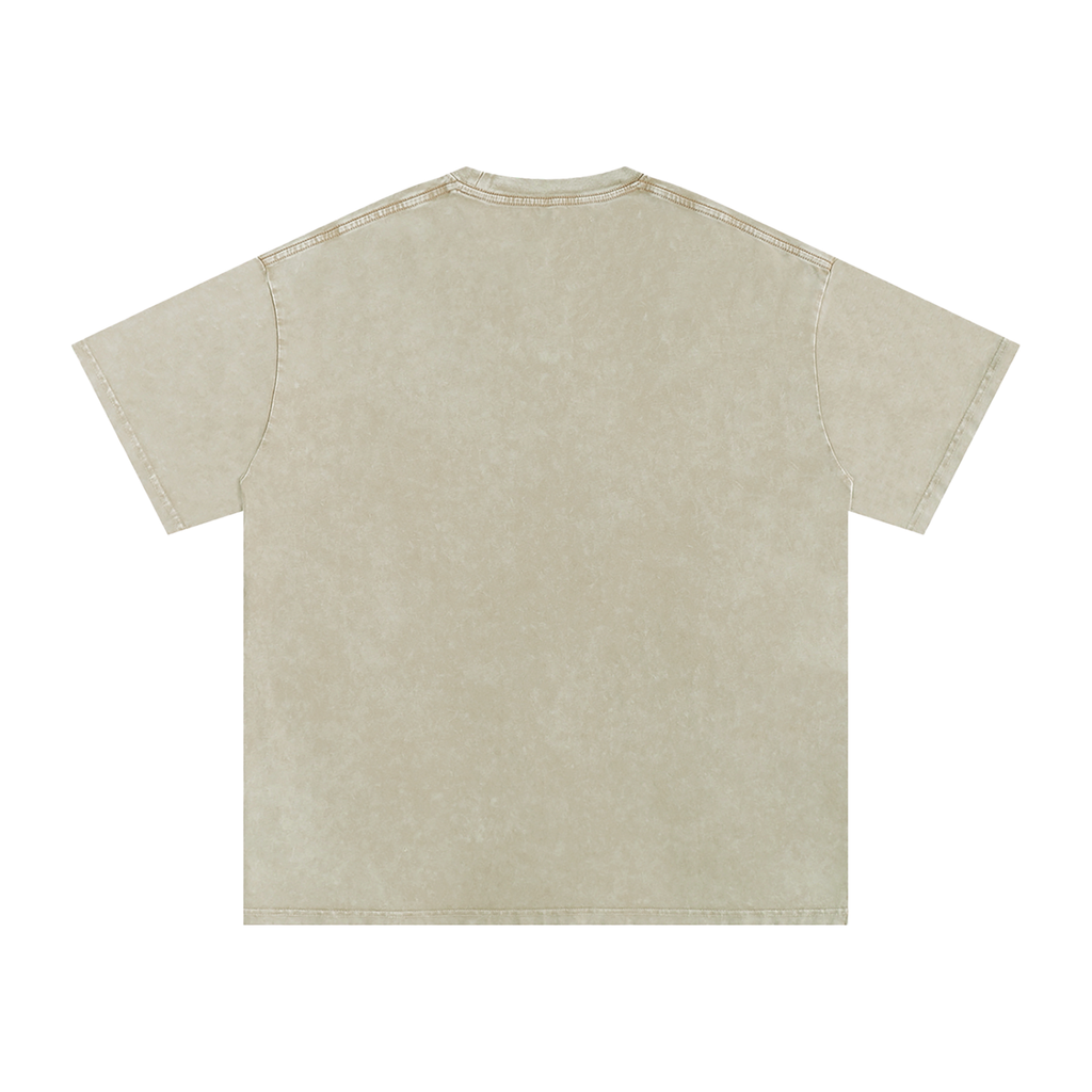 Corrupted Sinister Snow Washed Oversized Cotton T-Shirt