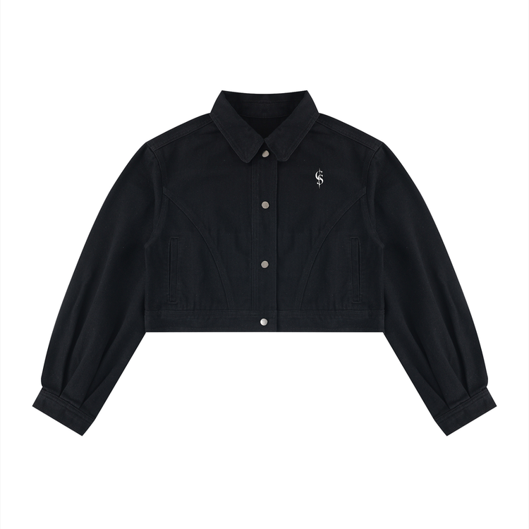 Corrupted Sinister Women’s Crop Denim Jacket