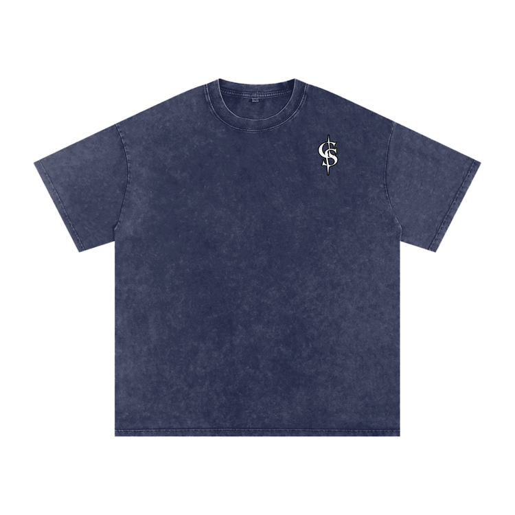 Corrupted Sinister Snow Washed Oversized Cotton T-Shirt