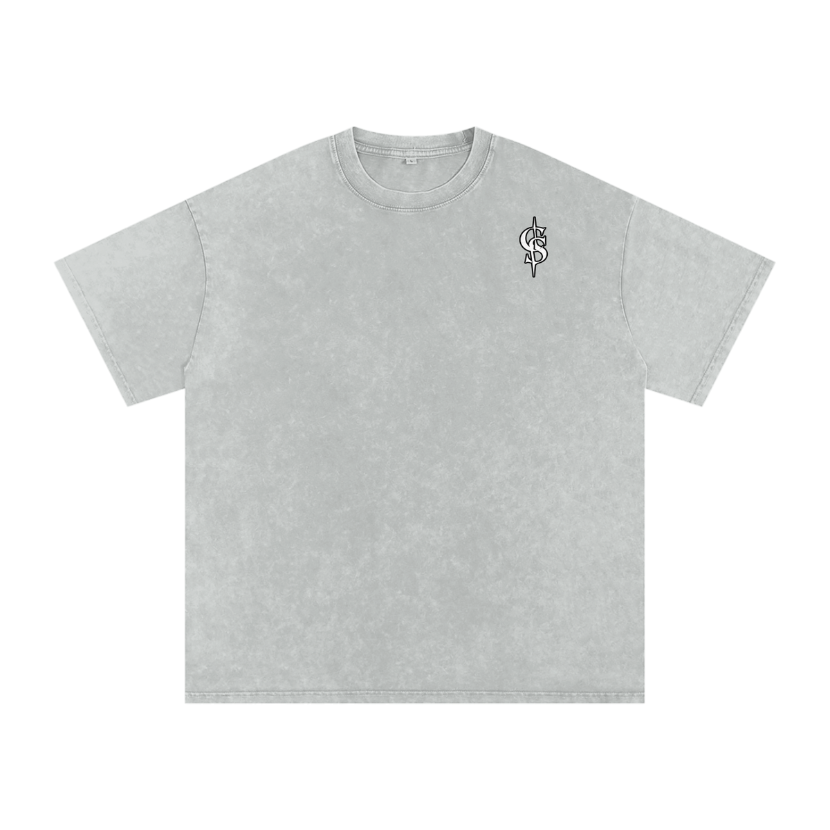 Corrupted Sinister Snow Washed Oversized Cotton T-Shirt
