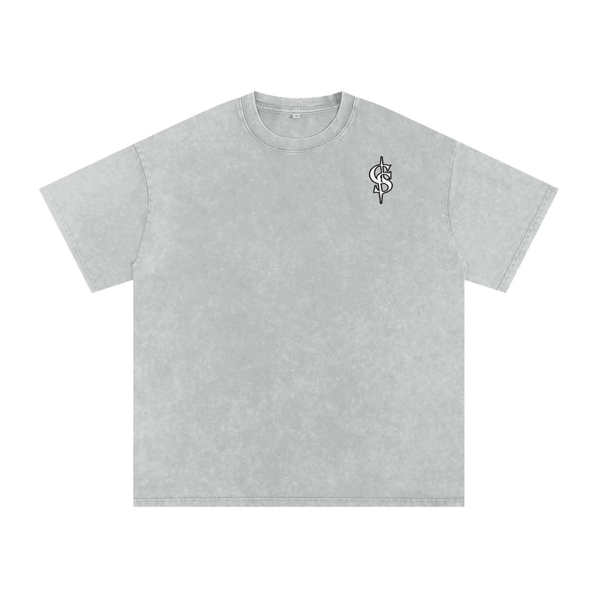 Corrupted Sinister Snow Washed Oversized Cotton T-Shirt