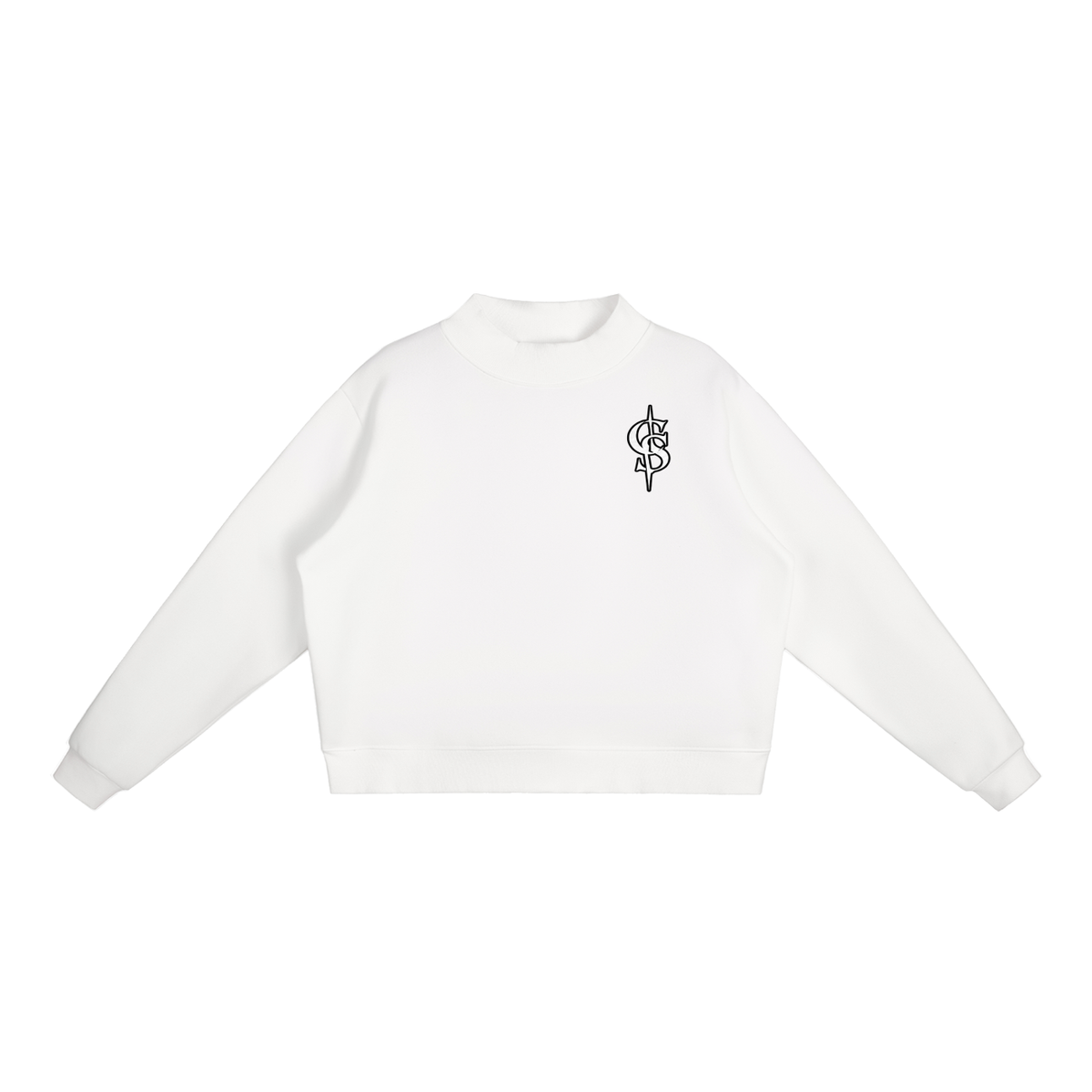 Corrupted Sinister Essential Fleece Mock-Neck Crew Sweatshirt