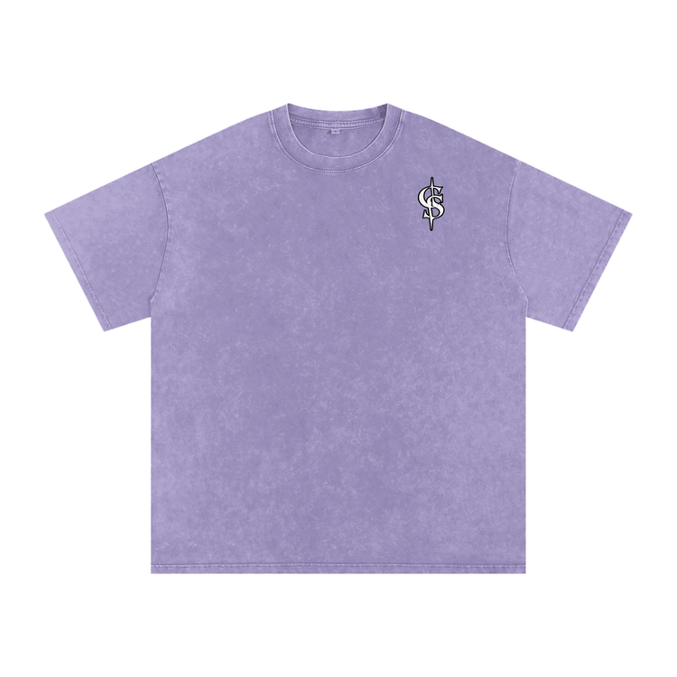 Corrupted Sinister Snow Washed Oversized Cotton T-Shirt