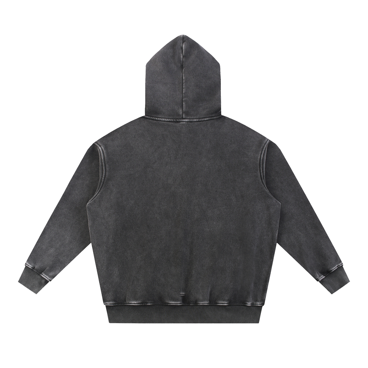 Corrupted Sinister Snow Wash Fleece Oversize Hoodie