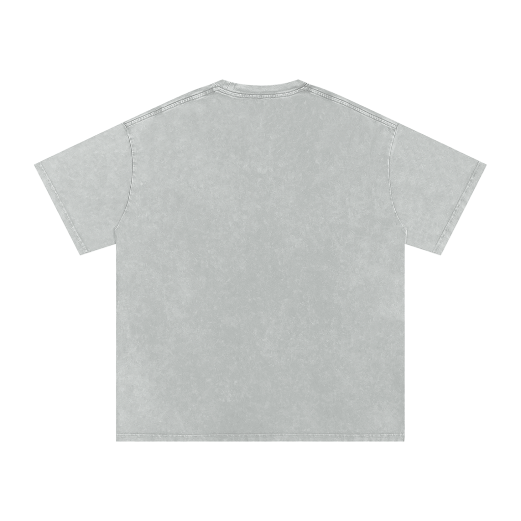 Corrupted Sinister Snow Washed Oversized Cotton T-Shirt