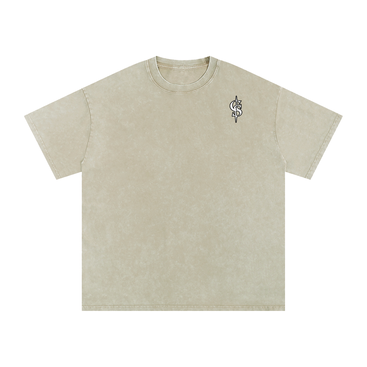 Corrupted Sinister Snow Washed Oversized Cotton T-Shirt