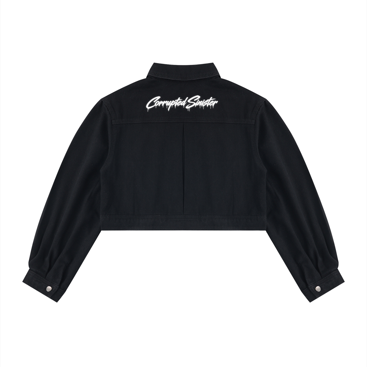 Corrupted Sinister Women’s Crop Denim Jacket