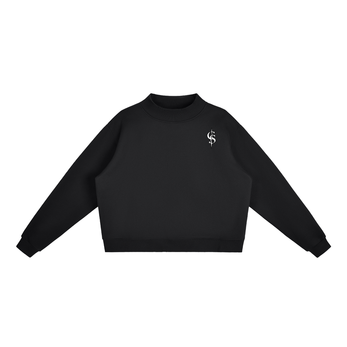 Corrupted Sinister Essential Fleece Mock-Neck Crew Sweatshirt