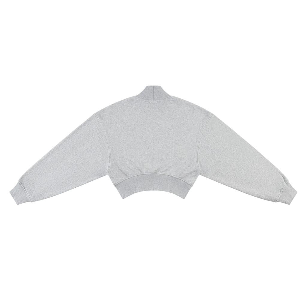 Corrupted Sinister Women's Crop Mock Neck Sweatshirt